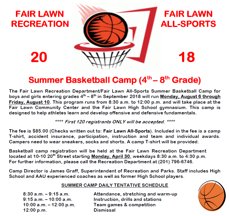 Summer Camp Basketball Gr 4-8th
